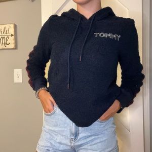 Navy Fuzzy Tommy Hilfiger Sweatshirt
